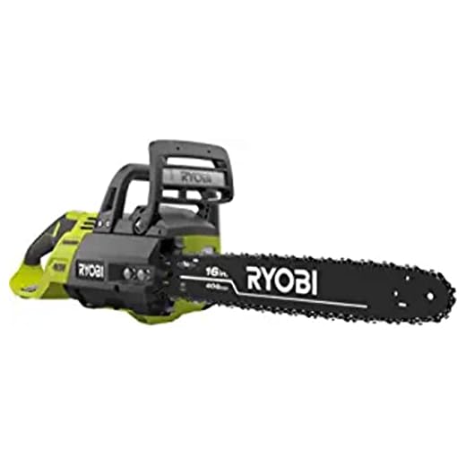 RYOBI RY40550 16 in. 40-Volt Brushless Lithium-Ion Cordless Chainsaw, 4 Ah Battery and Charger Included