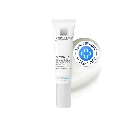 La Roche Posay Substiane, Crema Contorno Occhi Rigenerante, Azione Anti-Età e Anti-Rughe, Borse Ridotte e Contorno Occhi Rimpolpato, Con Neurosensine e Pro-Xylane, 15 ml