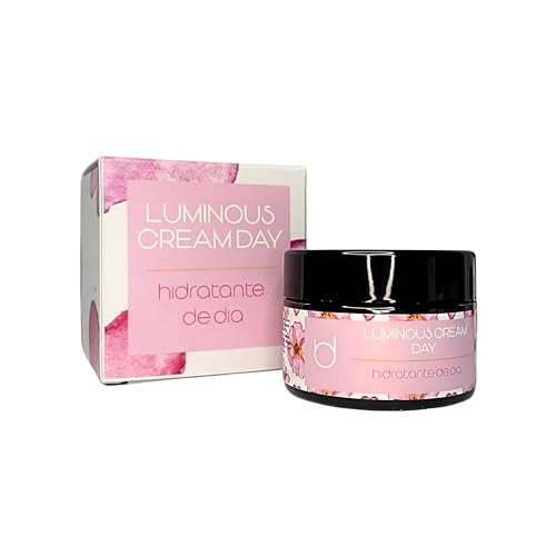 Crema facial iluminadora con ácido hialurónico hidratación 24H antiedad
