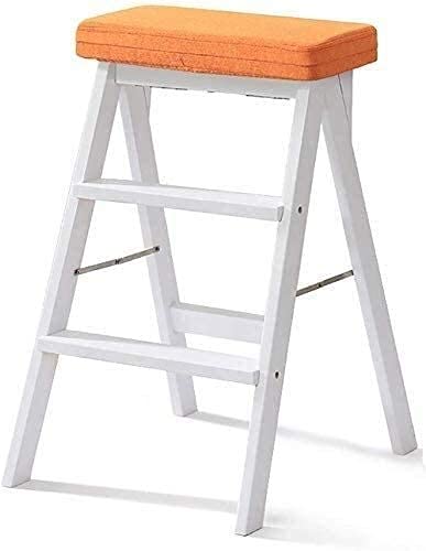 Taburete escalonado de madera para solucionar problemas de altura silla escalera estable