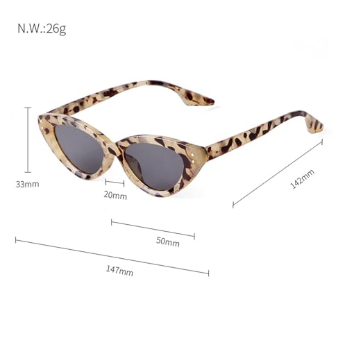 ZIUTNSAV-Retro Rivet Cat Eye Sunglasses Women Men Vintage Olive Green Small Lens Sun Glasses3