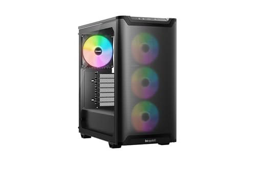 Image of be quiet! Pure Base 501 LX Black Mid-Tower ATX Case | High Airflow | 4 Preinstalled Light Wings LX PWM Fans | ARGB Lighting with Controller and PWM hub | Optimized Air Pressure Case | BGW78