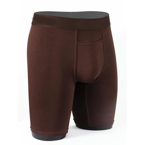 Calzoncillos bóxer largos cómodos de modal elásticos de secado rápido 7
