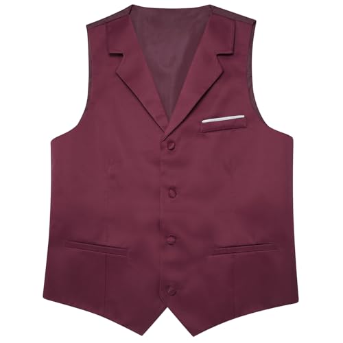 Mens Silk Victorian Suit Vests Solid Satin Single Breasted Steampunk Tuxedo Waistcoat Wedding Party4