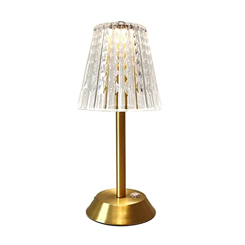 WIPPWER Lámparas de Mesa Lámpara de Mesa Lámpara de Bar Lámpara de Escritorio Dorada Regulable táctil Sala de Estar Dormitorio Lámpara de Hotel Lámpara