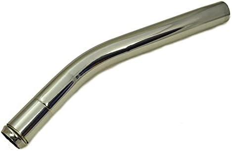 Swivel Curved Metal Hose Chrome Wand Handle Compatible with Rainbow Vacuums, Central Vacuums and other brands that uses a removable style handle.