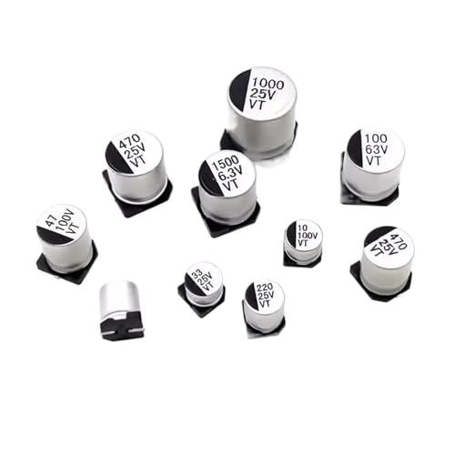 Condensateur électrolytique CMS 25 V pour projets audio et domotique