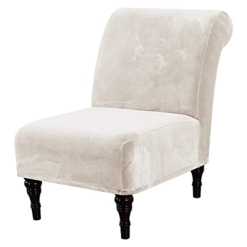 H.VERSAILTEX Velvet Armless Chair Cover