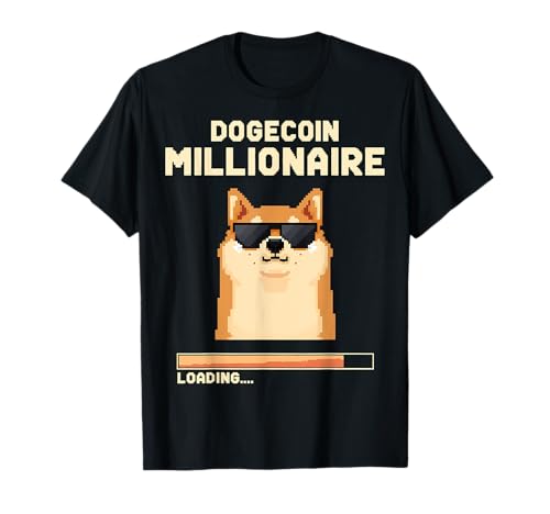 Dogecoin Millionaire Loading Funny Doge Crypto T-Shirt