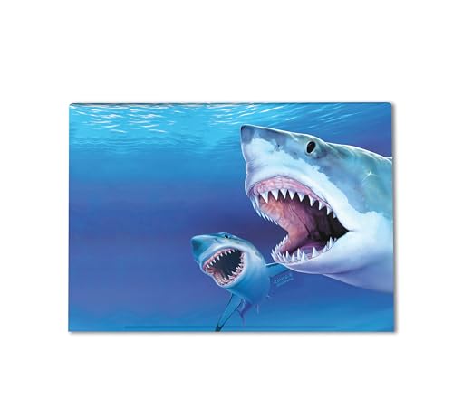 Image of Gaming Skin Compatible with HP Envy x360 16 inch (2023) - Great Whites - Premium 3M Vinyl Protective Wrap Decal Cover - Easy to Apply | Crafted in The USA by MightySkins
