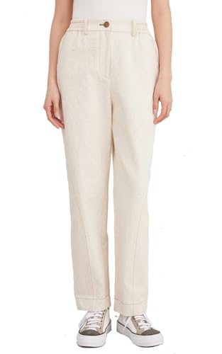 Jeans en coton pour femme pantalon long droit denim bleu classique K3107W