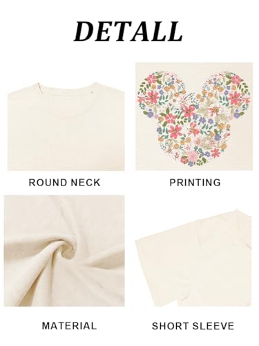 Image of Magic Kingdom Castle Shirt Holiday Short Sleeve Boho Clothes for Women