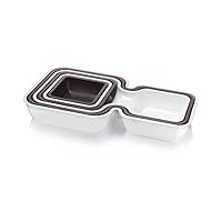 Tomorrow’s Kitchen (Formerly Vacu Vin) Serve & Stack Gift Set, White/Grey by Tomorrow’s Kitchen (Formerly Vacu Vin)
