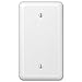 Amerelle Devon Single Blank Steel Wallplate in White