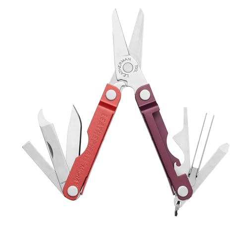 Image of LEATHERMAN, Micra, Keychain Multi-tool with Grooming Tools, Mini Pocketknife for Everyday Carry (EDC), Hobbies & Outdoors, Built in the USA, Mulled Wine