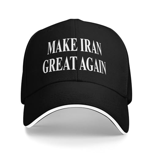 bamgen Make Iran Great Again Hats Baseball Cap Black