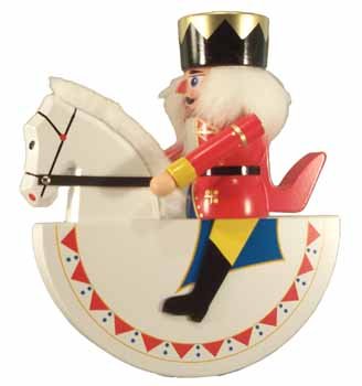 Casse-Noix de Casse-Noix du Rouge 26cm de Roi de Cavalier figurine bois Noël