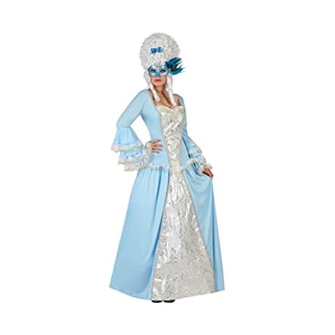 ATOSA 22854 Costume Courtesan Victorian Lady Woman XL Blue-Carnival Cover
