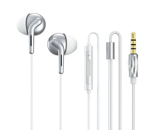 Bleaws in-Ear Dual-Moving Coil Wired Earphone HD Sound Bass Headphone with Microphone for Call Music Earbuds with 3.5mm Plug Compatible with Phones Tablets (White) (B0CRBL81DC) Amazon Price History, Amazon Price Tracker