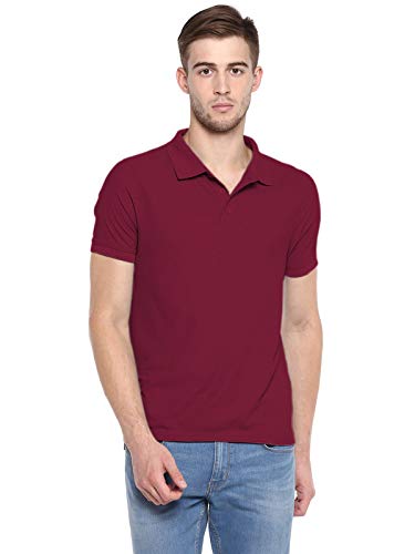 Image of Men's Polo T-Shirt (Maroon-SU404-XL)