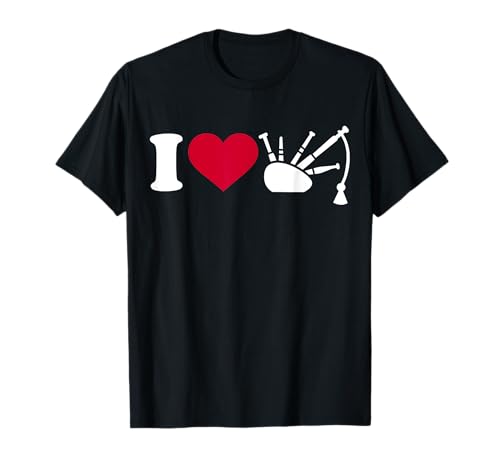 Ich liebe Dudelsack T-Shirt T-Shirt