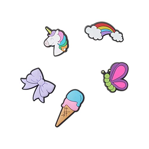 Image of Crocs Jibbitz 5-Pack Unicorn Shoe Charms | Jibbitz for Crocs, Young Girl Cartoons, Small