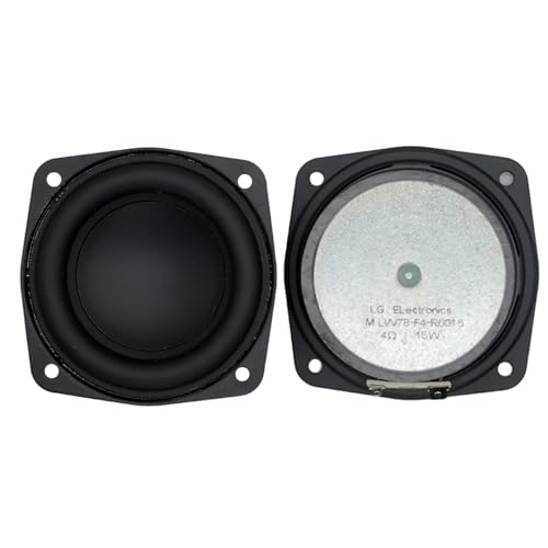 Altavoz subwoofer 4 ohm 15w de 3 pulgadas y bajos potentes para audio DIY en caja de 78mm, 2 uds 5