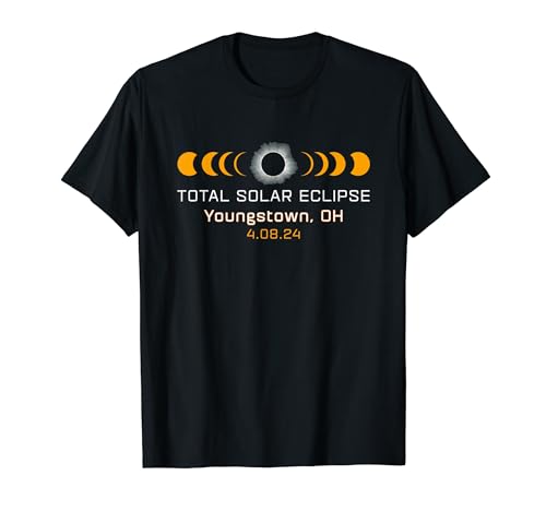 Totality Path 2024 Eclipse total de Youngstown OH Ohio Camiseta