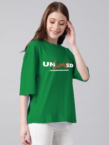 Image of KOTTY Women's Drop Shoulder T-Shirt - Oversized Casual Wear for Trendy Women