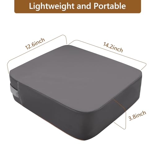 Image of Booster Seat for Kitchen Chair - Toddler Non-Slip Portable Height Increasing Strong Support Seat Cushion PU Easy to Clean Detachable Washable Booster Seat for Dining Table