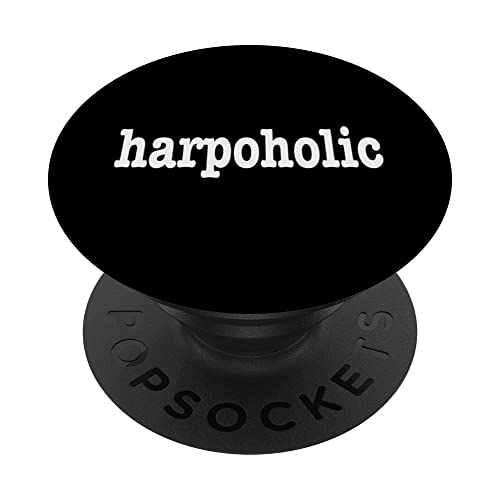 Arp Player Design 'Harpoholic' Harp Player PopSockets PopGrip Intercambiable