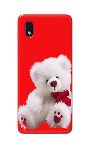Image of PRINTFIDAA Teddy Bear Cute Lovers Romantic Day Printed Designer Hard Back Case Cover for Samsung Galaxy M01 Core /Samsung A01 Core, SM-M013F /DS, SM-A013F /DS -(WY) MVN1001