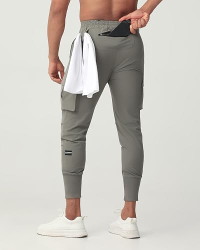 Men's Athletic Joggers – Active Gym Pants with Cargo & Zipper Pockets for Running, Training, and Workouts3