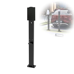 KUANGGE EV-laadstation Laadpaalkolom, EV-laadstandaard voor buiten, wandconnector oplader voetstukbasis, oplaadpunten voor elektrische voertuigen, EV-opladerstandhouder compatibel met Mobile Co