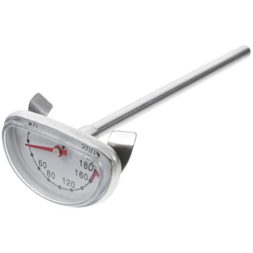 POPETPOP 揚げ物用温計 ステンレス製 深型 フライヤー オイル 温測定 調理用 食品 グリル 砂糖 肉 ステーキ 七面鳥 対応 可能 屋外 料理 キッチン ツール