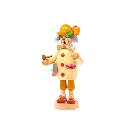 Räuchermännchen Motorrad Erzgebirge 13 Drechslerei Friedbert Uhlig, Räuchermännchen Nr. 072, Clown, 25 cm...