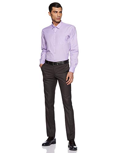 Image of Hang & Wear Men's Plain Regular fit Formal Shirt (MS-02M- Mauve 44