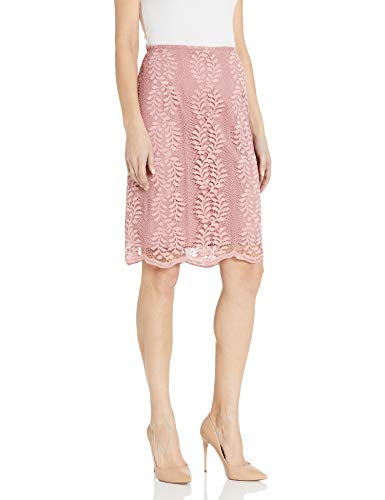 Tahari Asl Women's Pencil Skirt, Pink Floral Lace, 12 #TOP7