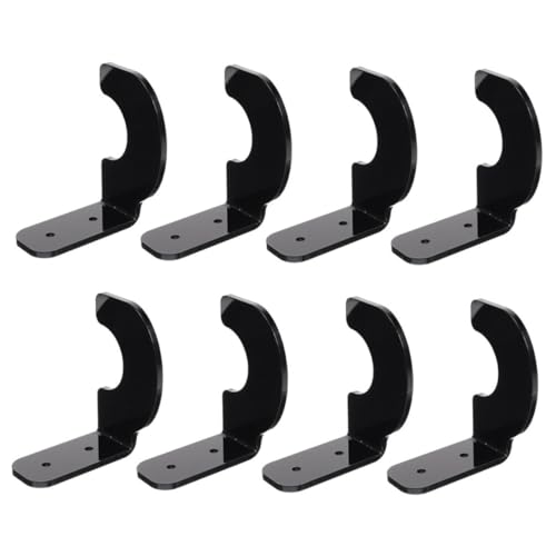 BESTonZON Sturdy Acrylic Baseball Bat Holder Wall Mount Rack for Display Storage