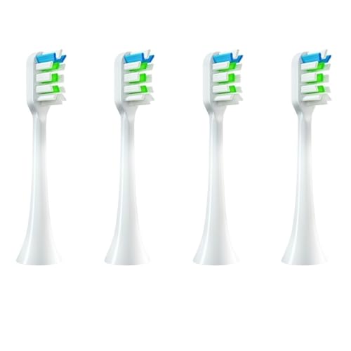 WENHA(小さな店) X3/x3u/x5 スマートブラシヘッド 4-12 個ヘッドクリーニング/健康/快適歯ブラシの交換に使用(4pcs White)