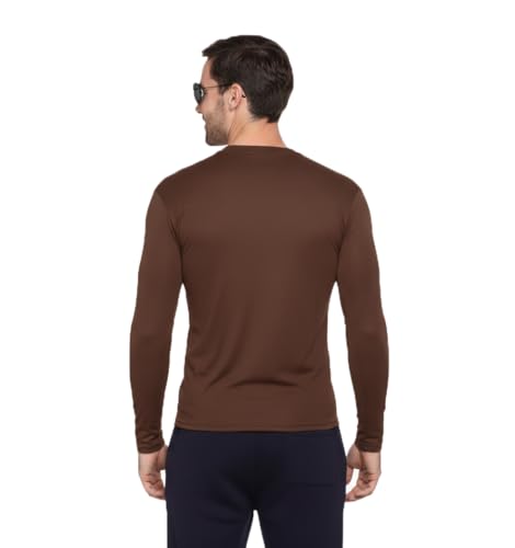 Image of TQH Full Sleeve T Shirt for Men | Pack of 2 T-Shirt for Man Full Sleeve | Gym Workout | Men's Tshirts | Slim Fit Polyester Round Neck Solid Sports T-Shirts for Running Training Casual Wear