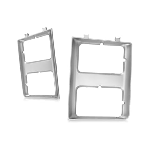 For Chevy C10 / C20 Headlight Door 1985 1986 Driver and Passenger Side Pair/Set | w/Dual Headlamps | Silver | GM2512126 + GM2513126 | 15598727 + 15598728 Cover