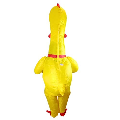 Disfraz Inflable Niño Pollo Amarillo miniatura 3