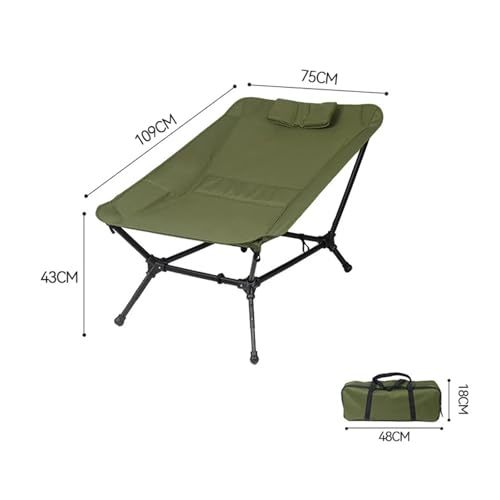 Fauteuil inclinable portable extra-large pliant pour le camping - 5