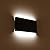 Joosenhouse Black Hallway LED Wall Lamps for Bedroom 10Watt, Modern Up and Down Stairwell Bedside Sconce Wall Decor Light Fixtures Indoor 12 Inches