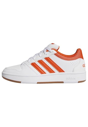 adidas Femme Hoops Classic Shoes, FTWR White/Collegiate Orange, 40 EU