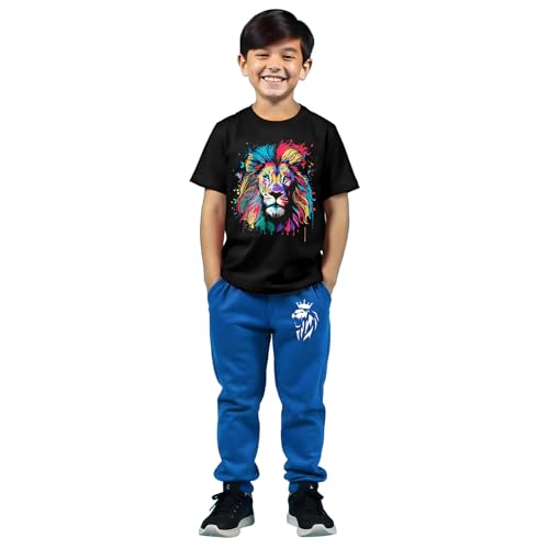 Image of Trampoline Boys Printed T-shirt and Trackpant set Pack of 1
