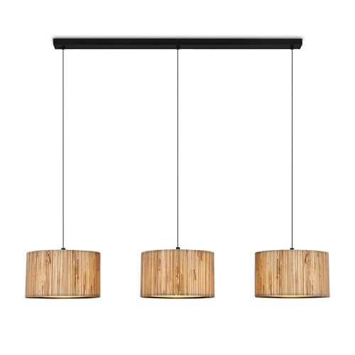 Briloner Lámpara colgante seagrass 3x E27 110cm 2