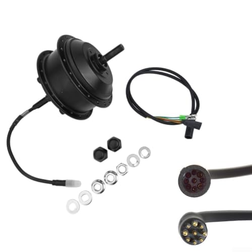 Bürstenloser Hinterradnabenmotor für Elektrofahrräder, 36 V/48 V, 250 W/350 W, für 135 mm Mountainbike und 175 mm/195 mm Fatbike-Gabel, 36 Speichenloch, passend für 18–29 Zoll Räder (48 V, 350 W, 195