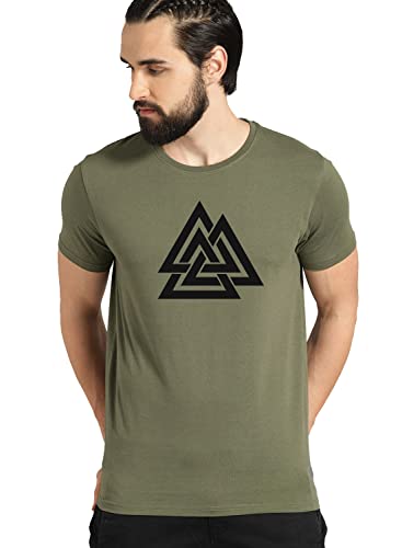 Image of ADRO Men's 100% Cotton Regular Fit T-Shirt